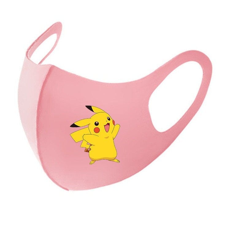 KAWAII Pokemon Anime Film Series  Pikachu respirator face mask Adult Child gauze mask Soft Used multiple times Boy girl Gift - wirbe-welt.shop