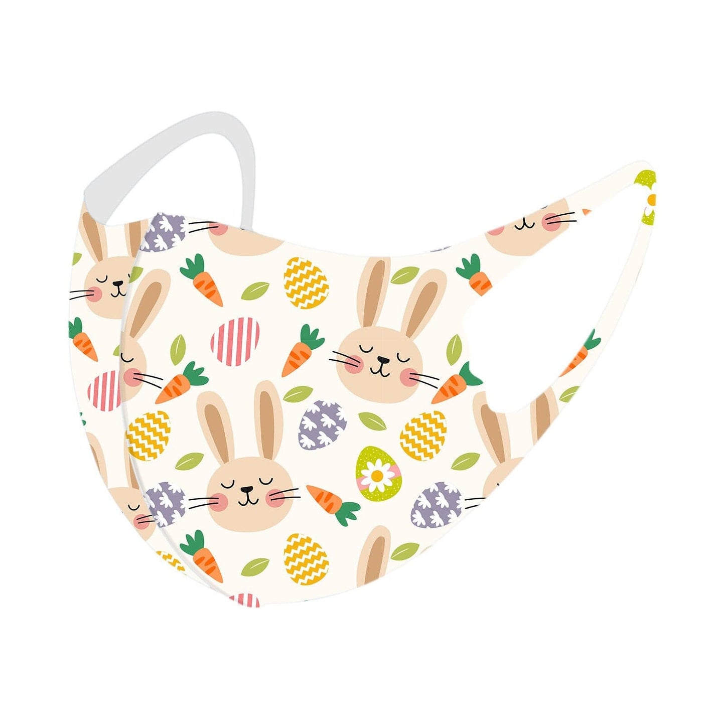 Child Cartoon Print Face Masks Breathable Safe Protection Stretch Mask Kids Easter Face Reusable Earloop Bandage Masques 0-3 Y - wirbe-welt.shop