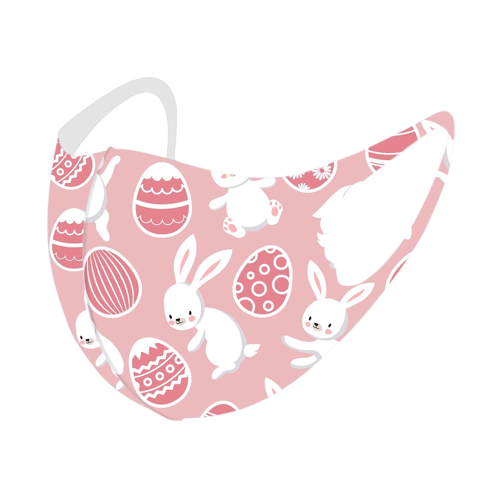 Child Cartoon Print Face Masks Breathable Safe Protection Stretch Mask Kids Easter Face Reusable Earloop Bandage Masques 0-3 Y - wirbe-welt.shop