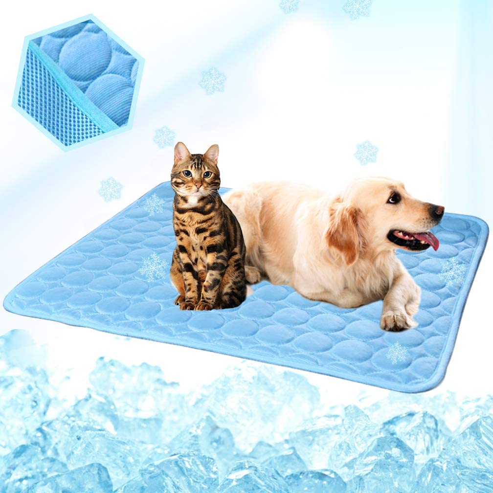 Washable Summer Cooling Mat for Dogs Cats Kennel Mat Breathable Pet Crate Pad Cusion Sleep Mat Pet Self Cooling Mat - wirbe-welt.shop