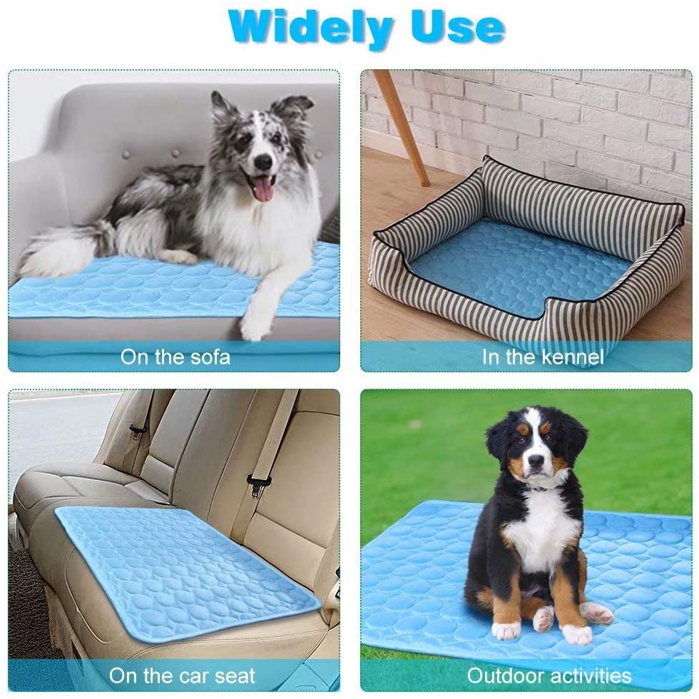 Washable Summer Cooling Mat for Dogs Cats Kennel Mat Breathable Pet Crate Pad Cusion Sleep Mat Pet Self Cooling Mat - wirbe-welt.shop