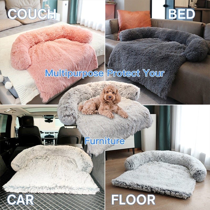 Removable Plush Pet Dog Bed Sofa for Large Dogs House Mat Kennel Winter Warm Cat Bed Pad Washable Dog Cushion Blanket Sofa Cover - wirbe-welt.shop