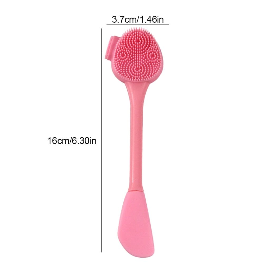 Double Side Silicone Facial Cleanser Brush Soft Hair Face Massage Washing Brush Blackhead Remover Portable Skin Care Tool - wirbe-welt.shop