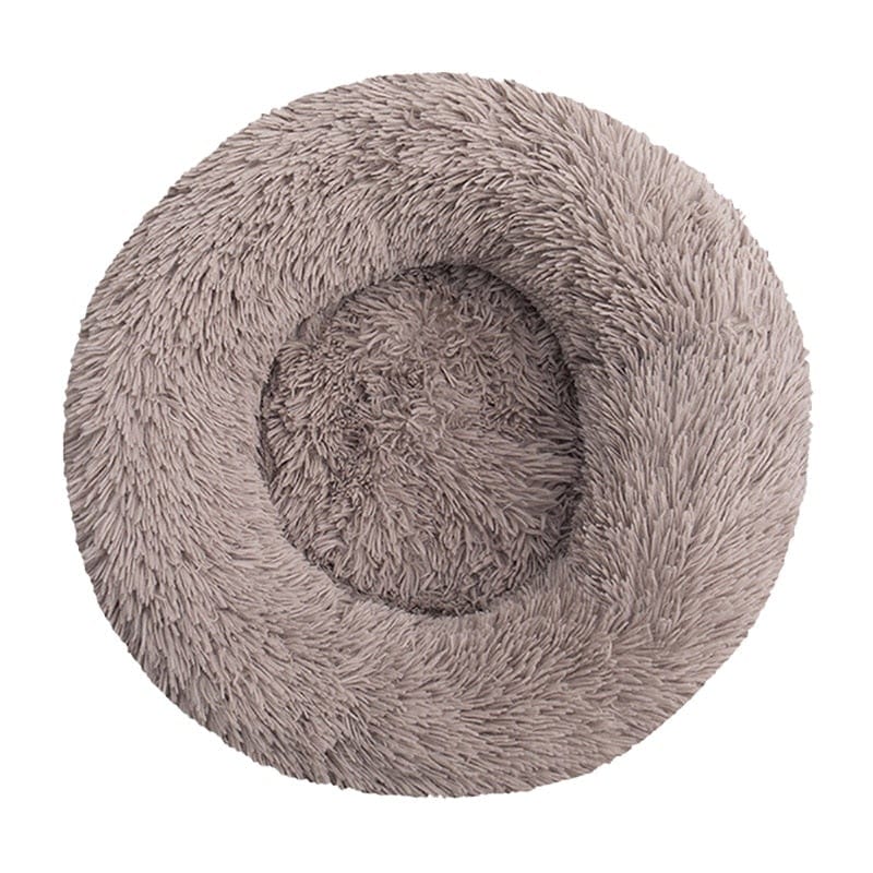 Long Plush Dog Bed Cushion Large Dogs Bed House Pet Round Cushion Bed Pet Kennel Super Soft Fluffy Comfortable for Cat Dog House - wirbe-welt.shop