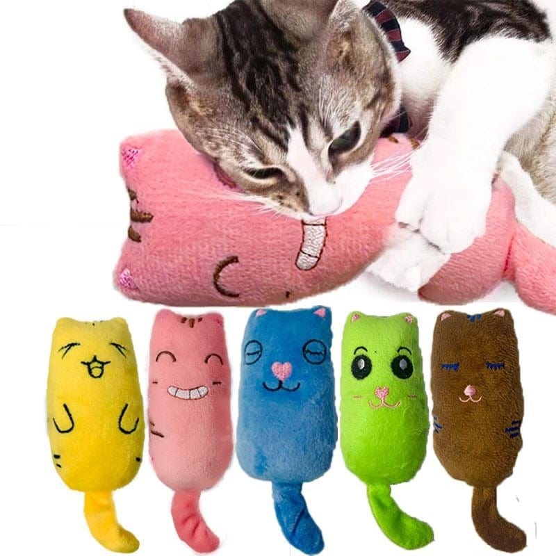 Katzen Spielzeug zum Krallen wetzen, beißen und jagen - Plüsch Spielzeug für Katze - wirbe-welt.shop