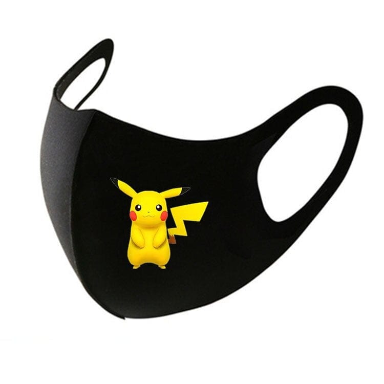 KAWAII Pokemon Anime Film Series  Pikachu respirator face mask Adult Child gauze mask Soft Used multiple times Boy girl Gift - wirbe-welt.shop