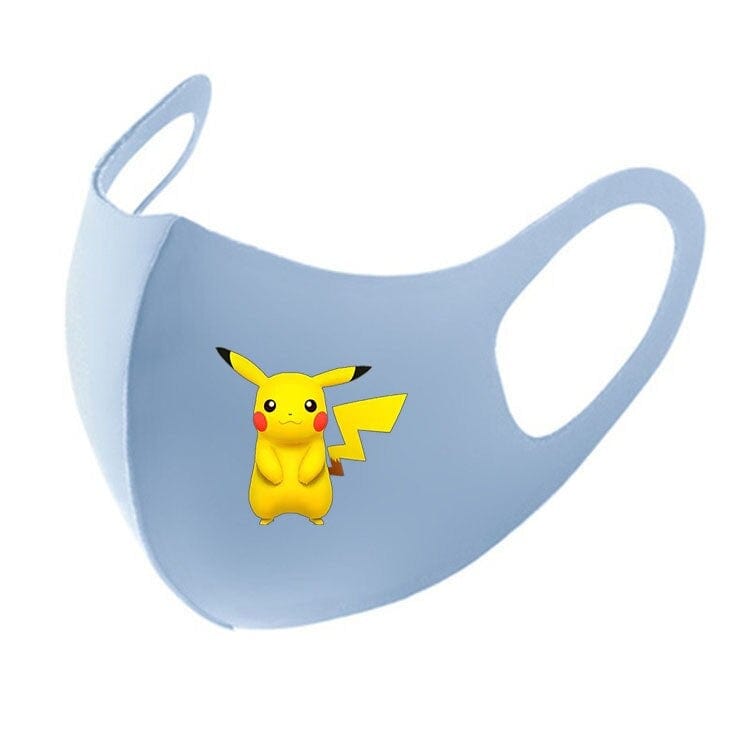 KAWAII Pokemon Anime Film Series  Pikachu respirator face mask Adult Child gauze mask Soft Used multiple times Boy girl Gift - wirbe-welt.shop