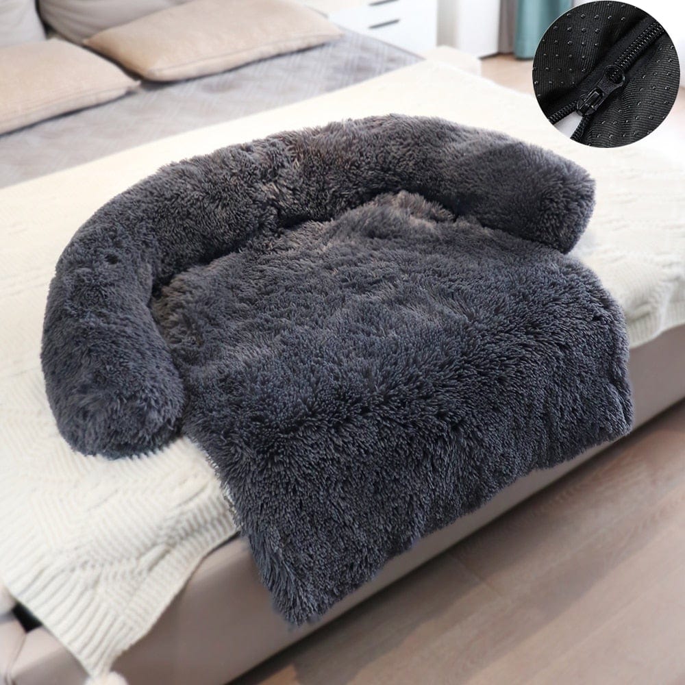 Removable Plush Pet Dog Bed Sofa for Large Dogs House Mat Kennel Winter Warm Cat Bed Pad Washable Dog Cushion Blanket Sofa Cover - wirbe-welt.shop