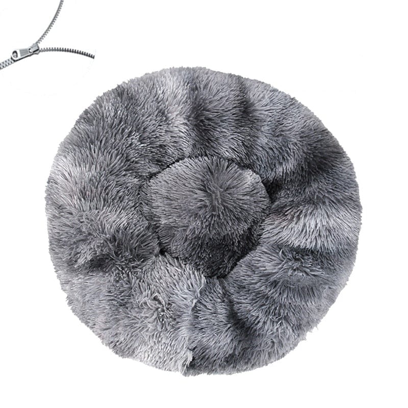 Round Dog Bed Cushion Soft Plush Cat Beds for Dog Cat Winter Warm Sleeping Pet Kennel Removable Dog Sofa Mat Large Dogs House - wirbe-welt.shop