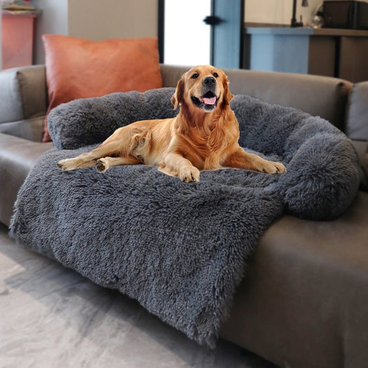 Removable Plush Pet Dog Bed Sofa for Large Dogs House Mat Kennel Winter Warm Cat Bed Pad Washable Dog Cushion Blanket Sofa Cover - wirbe-welt.shop