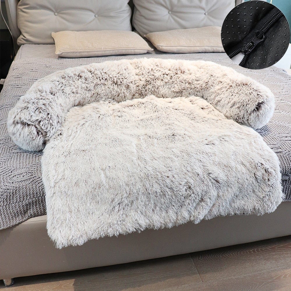 Removable Plush Pet Dog Bed Sofa for Large Dogs House Mat Kennel Winter Warm Cat Bed Pad Washable Dog Cushion Blanket Sofa Cover - wirbe-welt.shop