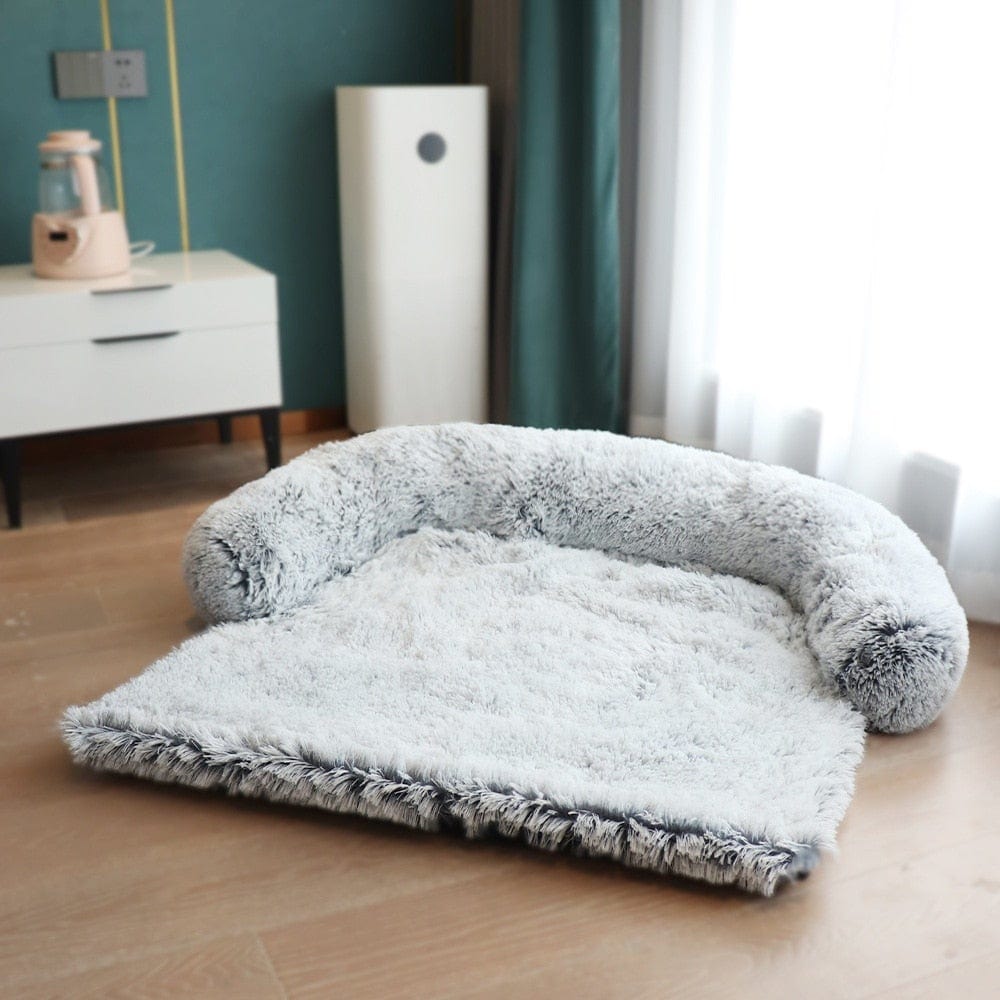 Removable Plush Pet Dog Bed Sofa for Large Dogs House Mat Kennel Winter Warm Cat Bed Pad Washable Dog Cushion Blanket Sofa Cover - wirbe-welt.shop