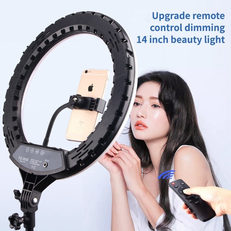 14" LED Ring Light Photographic Selfie Ring Lighting with Stand for Smartphone Youtube Makeup Video Studio Tripod Ring Light - wirbe-welt.shop