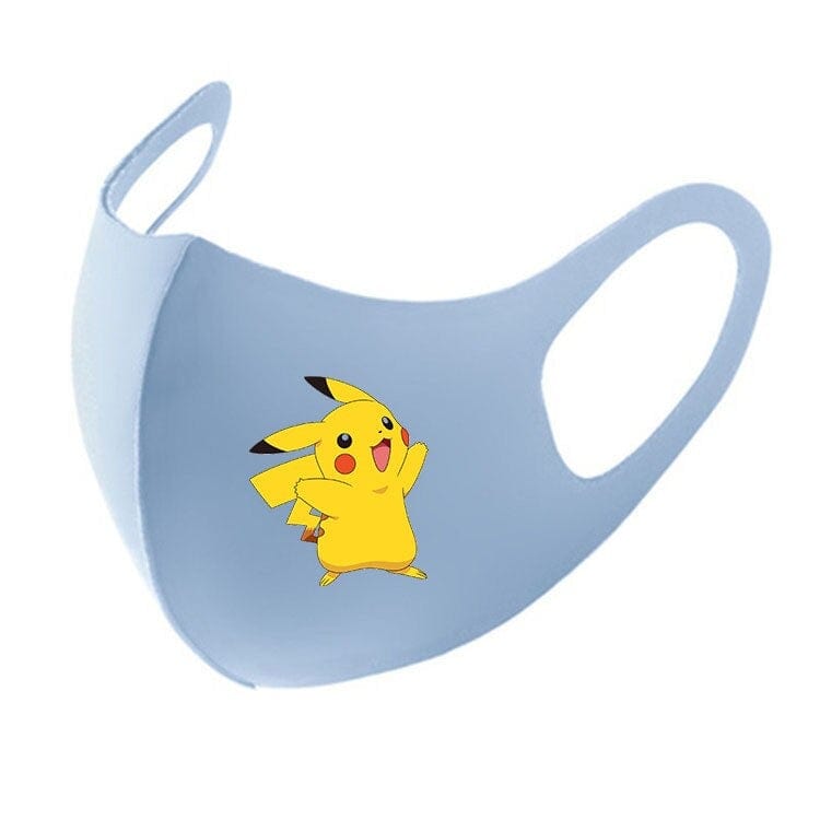 KAWAII Pokemon Anime Film Series  Pikachu respirator face mask Adult Child gauze mask Soft Used multiple times Boy girl Gift - wirbe-welt.shop