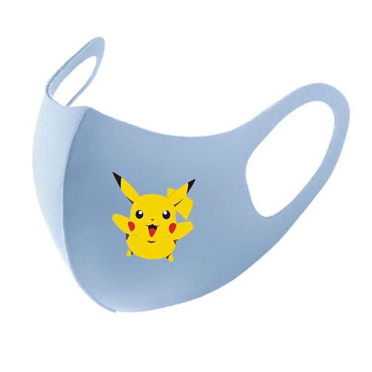 KAWAII Pokemon Anime Film Series  Pikachu respirator face mask Adult Child gauze mask Soft Used multiple times Boy girl Gift - wirbe-welt.shop