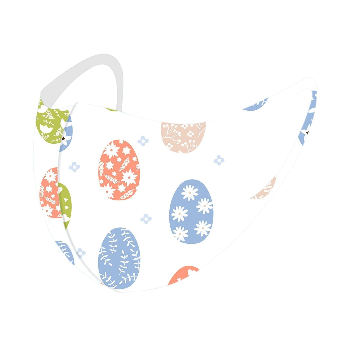 Child Cartoon Print Face Masks Breathable Safe Protection Stretch Mask Kids Easter Face Reusable Earloop Bandage Masques 0-3 Y - wirbe-welt.shop