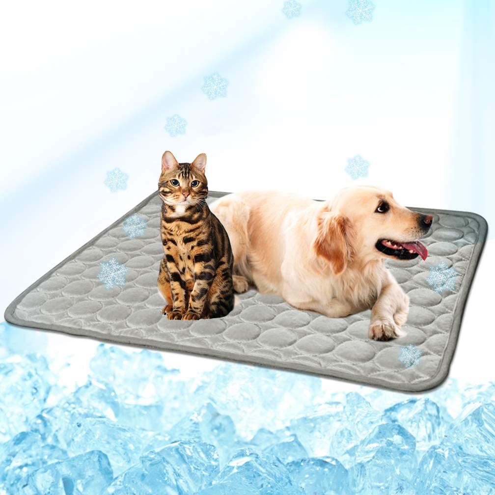 Washable Summer Cooling Mat for Dogs Cats Kennel Mat Breathable Pet Crate Pad Cusion Sleep Mat Pet Self Cooling Mat - wirbe-welt.shop