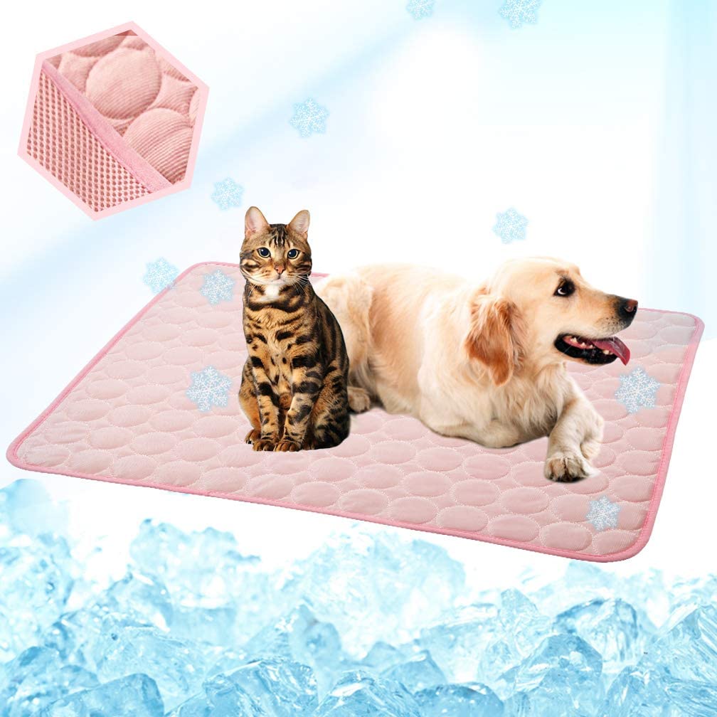 Washable Summer Cooling Mat for Dogs Cats Kennel Mat Breathable Pet Crate Pad Cusion Sleep Mat Pet Self Cooling Mat - wirbe-welt.shop