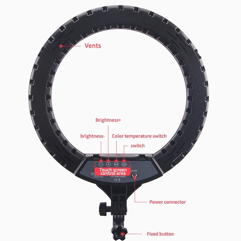 14" LED Ring Light Photographic Selfie Ring Lighting with Stand for Smartphone Youtube Makeup Video Studio Tripod Ring Light - wirbe-welt.shop