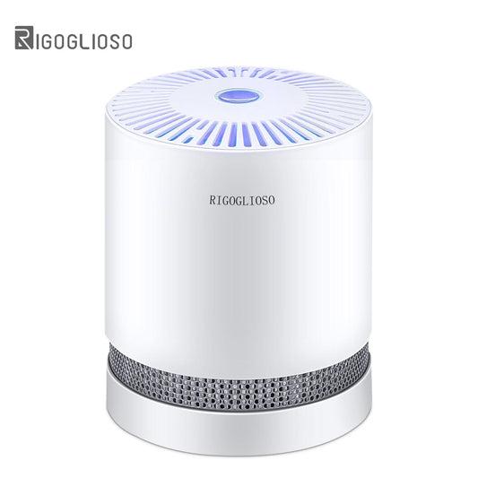 RIGOGLIOSO Luftreiniger für Haus Echte HEPA-Filter Kompakte Desktop-Reiniger Filtration mit Nachtlicht Luftreiniger GL2109 - wirbe-welt.shop