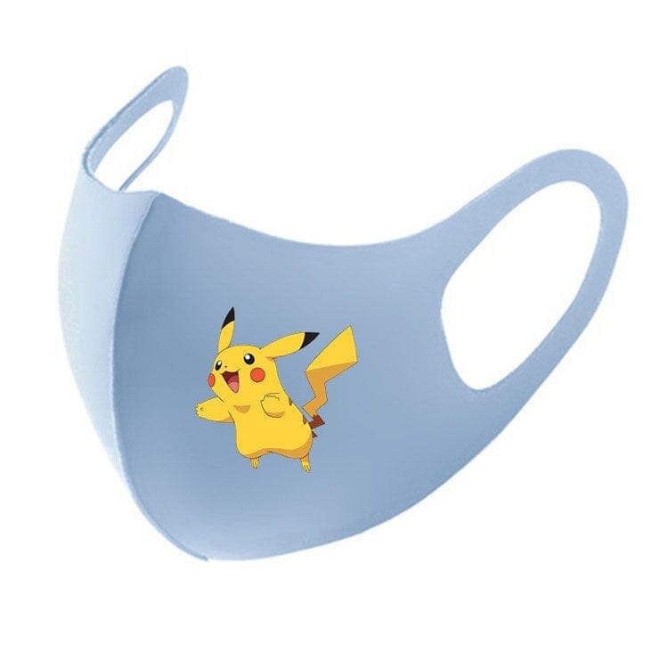 KAWAII Pokemon Anime Film Series  Pikachu respirator face mask Adult Child gauze mask Soft Used multiple times Boy girl Gift - wirbe-welt.shop