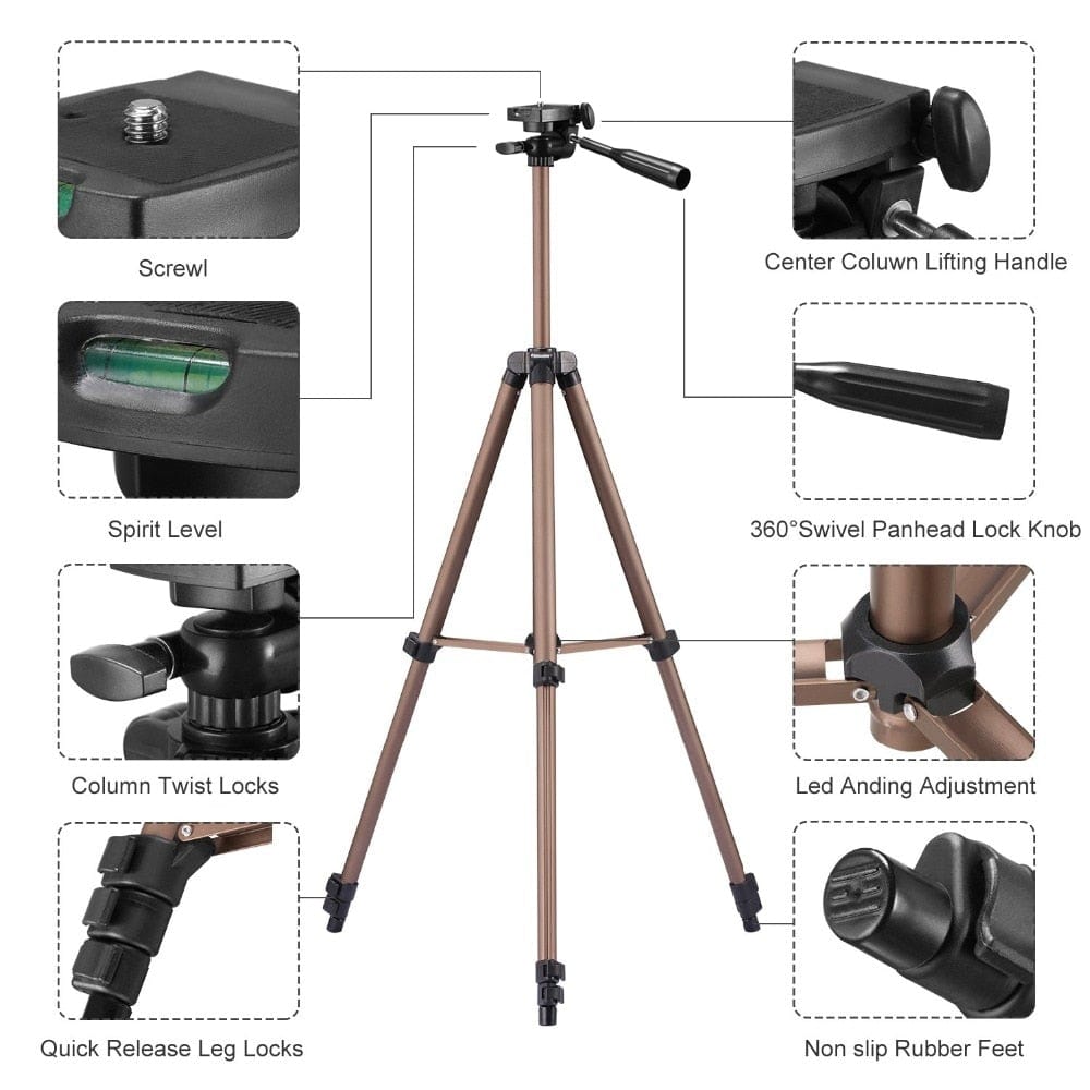 Camera Tripod for Smartphone Digital camera stativ Protable Photographic Tripode Mini Tripod for Travel Lightweight Camera Stand - wirbe-welt.shop