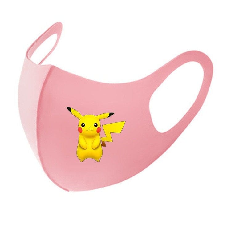 KAWAII Pokemon Anime Film Series  Pikachu respirator face mask Adult Child gauze mask Soft Used multiple times Boy girl Gift - wirbe-welt.shop