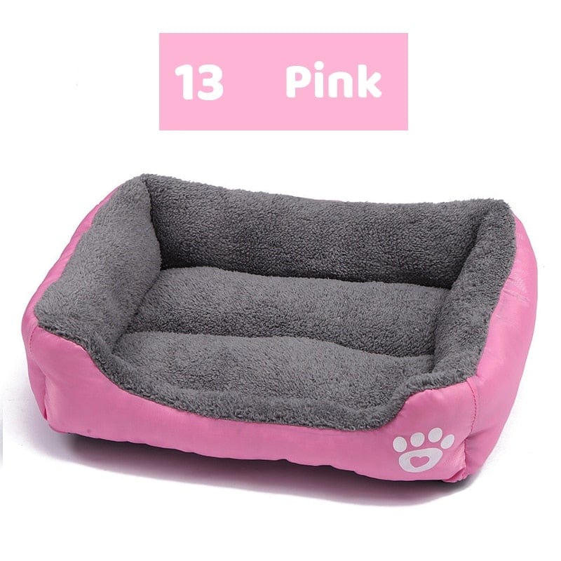 TLNY 19Colors Large Pet Cat Dog Bed Warm Cozy Dog House Soft Fleece Nest Dog Baskets Mat Waterproof Kennel Chew Proof Dog Bed - wirbe-welt.shop