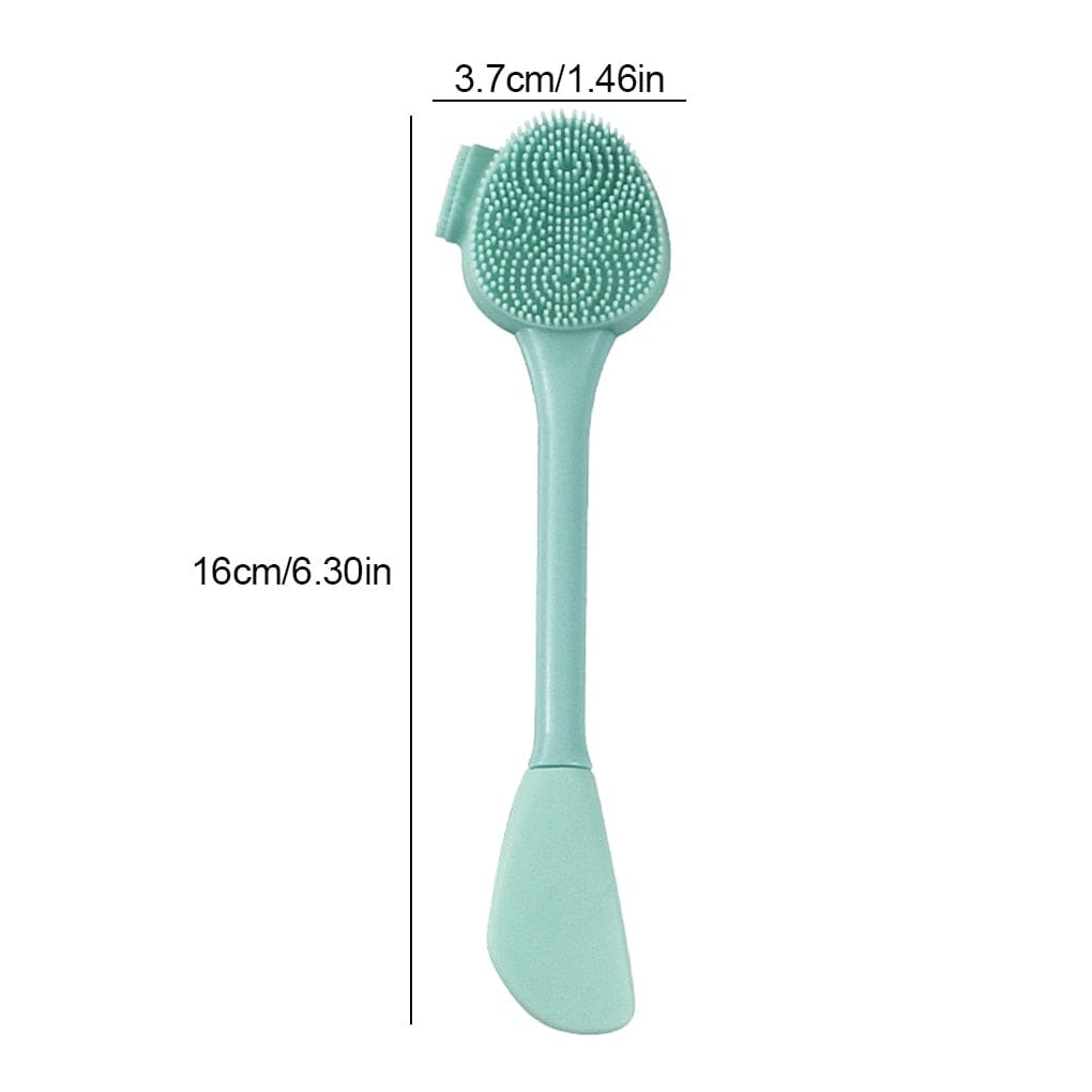 Double Side Silicone Facial Cleanser Brush Soft Hair Face Massage Washing Brush Blackhead Remover Portable Skin Care Tool - wirbe-welt.shop