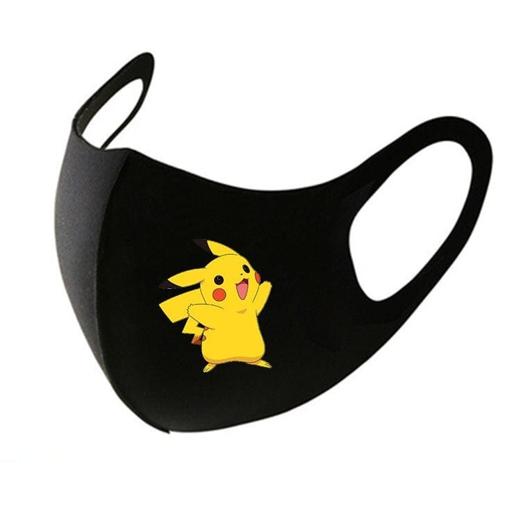 KAWAII Pokemon Anime Film Series  Pikachu respirator face mask Adult Child gauze mask Soft Used multiple times Boy girl Gift - wirbe-welt.shop