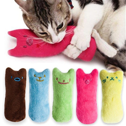 Katzen Spielzeug zum Krallen wetzen, beißen und jagen - Plüsch Spielzeug für Katze - wirbe-welt.shop