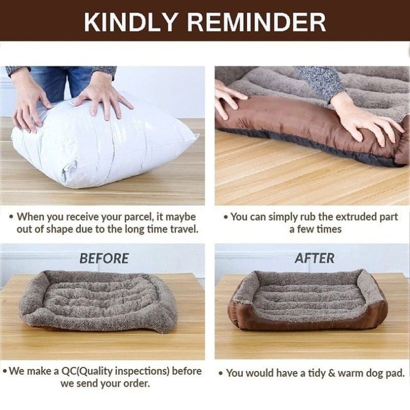 Kuscheliges Hundebett - in viele Grössen und Farben - wasserdichte Unterseite - wirbe-welt.shop