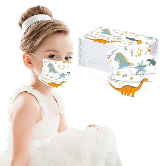 50Pcs Cartoon Kinder Maske 3 Schicht Kind Filter Hygiene Verdicken Kinder Gesicht Mund Maske Earloop Schnelle Lieferung Halloween Cosplay - wirbe-welt.shop