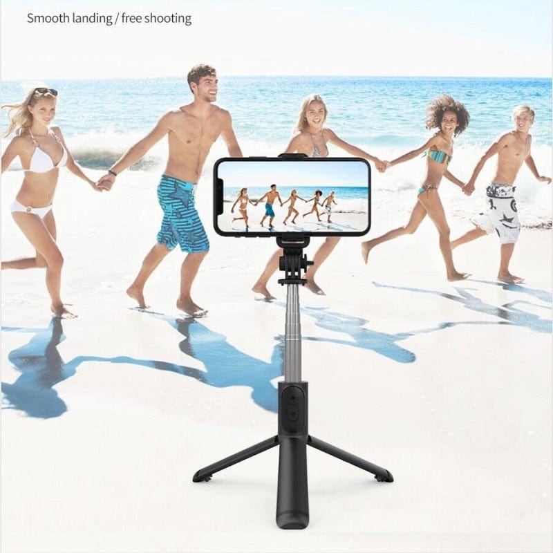 Bluetooth Selfiestick mit Tischstativ - Universal für alle Smartphones - wirbe-welt.shop