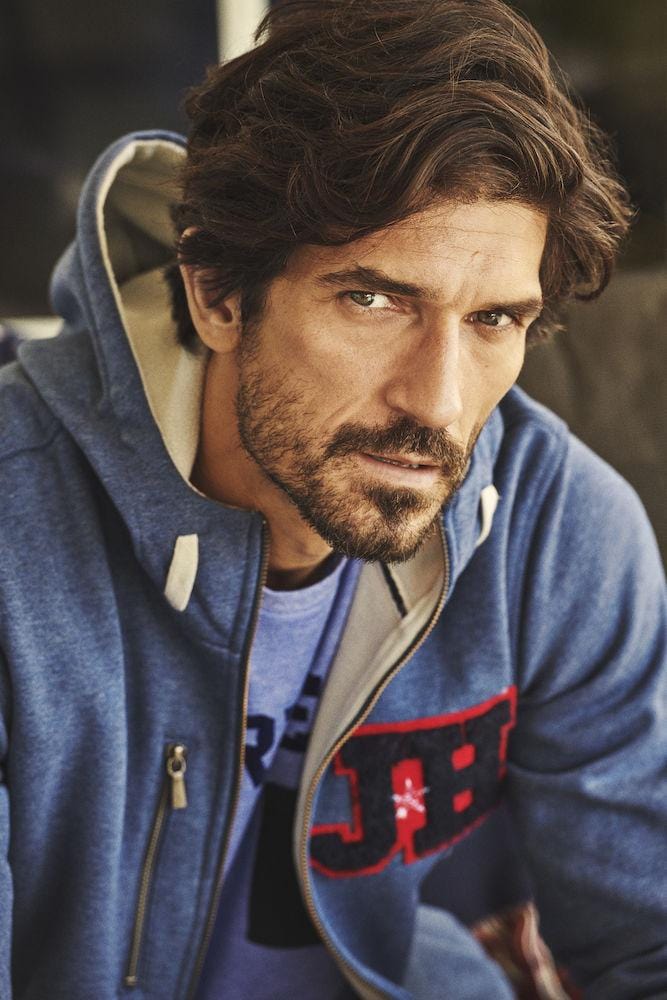 Herren Kapuzenjacke aus Doubleface-Material, Baumwolle außen und Fleece innen - wirbe-welt.shop