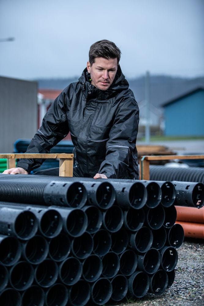 Projob Herren Outdoor Jacke, Wind- und Wasserdicht mit Kapuze - wirbe-welt.shop