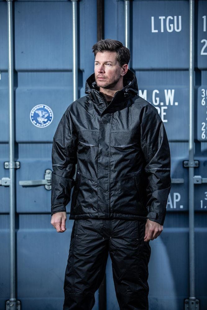 Projob Herren Outdoor Jacke, Wind- und Wasserdicht mit Kapuze - wirbe-welt.shop