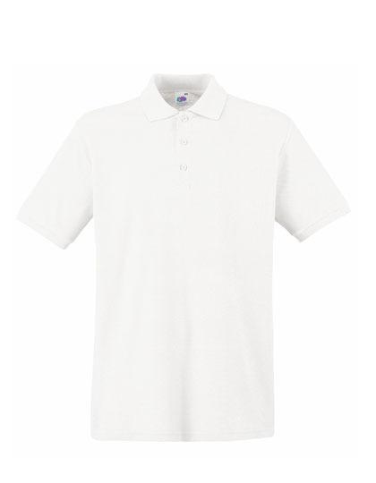 Herren Poloshirt Premium weiss L - wirbe-welt.shop