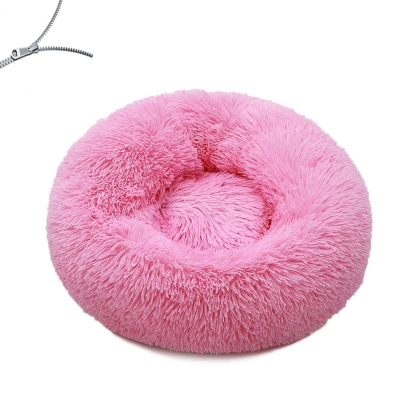 Round Dog Bed Cushion Soft Plush Cat Beds for Dog Cat Winter Warm Sleeping Pet Kennel Removable Dog Sofa Mat Large Dogs House - wirbe-welt.shop