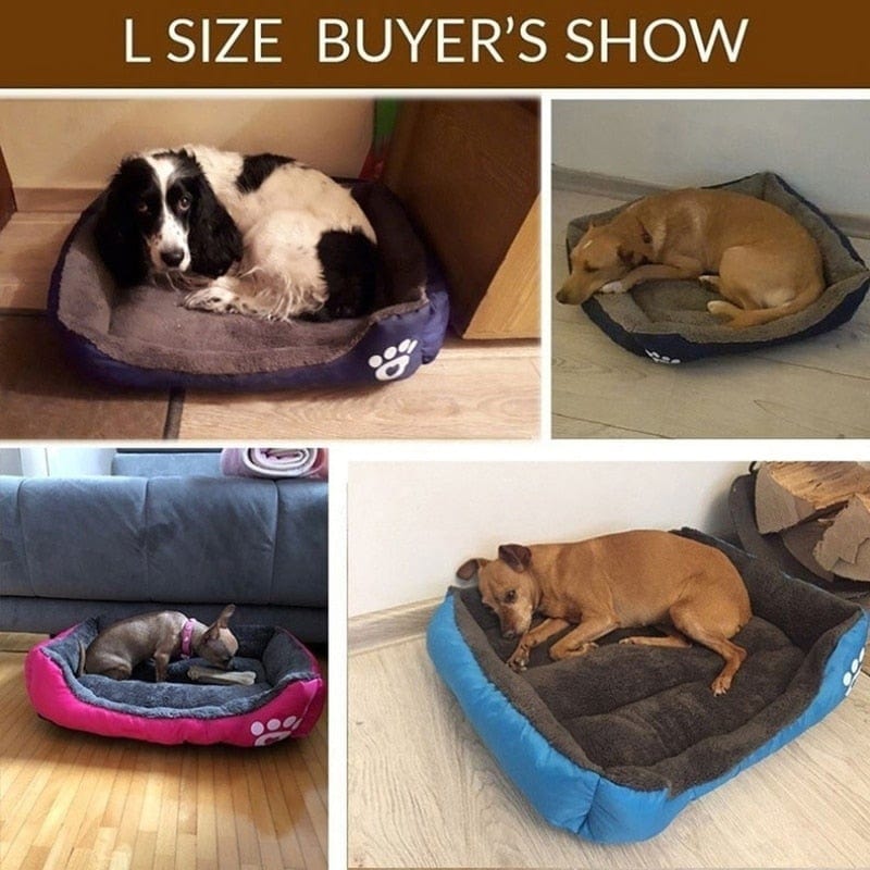 TLNY 19Colors Large Pet Cat Dog Bed Warm Cozy Dog House Soft Fleece Nest Dog Baskets Mat Waterproof Kennel Chew Proof Dog Bed - wirbe-welt.shop