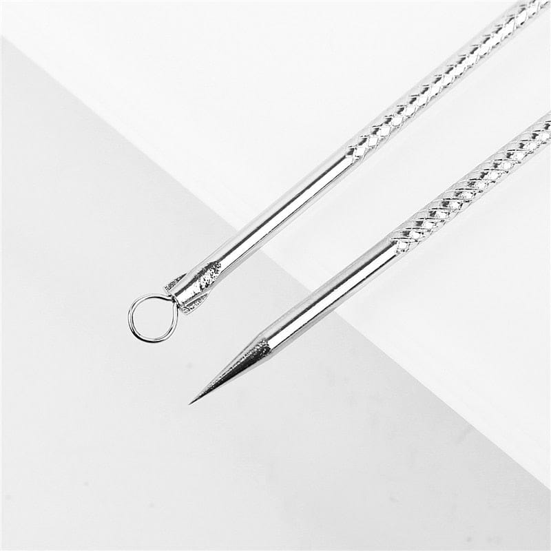 Hot Stainless Steel Blackhead Comedone Acne Blemish Extractor Remover Face Skin Care Pore Cleaner Needles Remove Tools - wirbe-welt.shop