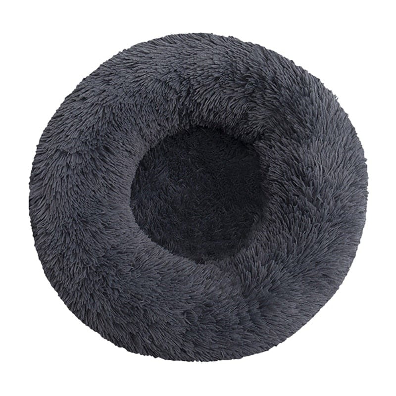 Long Plush Dog Bed Cushion Large Dogs Bed House Pet Round Cushion Bed Pet Kennel Super Soft Fluffy Comfortable for Cat Dog House - wirbe-welt.shop
