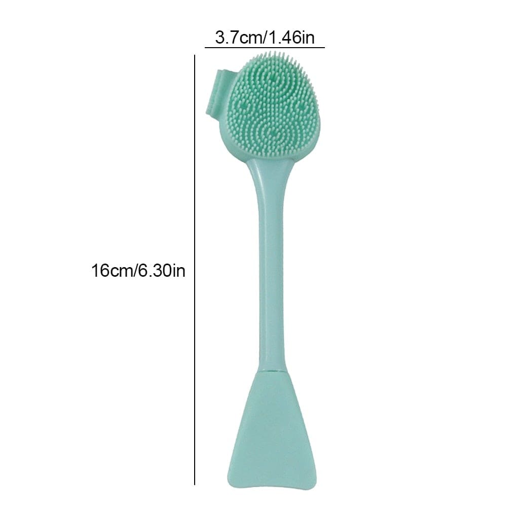 Double Side Silicone Facial Cleanser Brush Soft Hair Face Massage Washing Brush Blackhead Remover Portable Skin Care Tool - wirbe-welt.shop