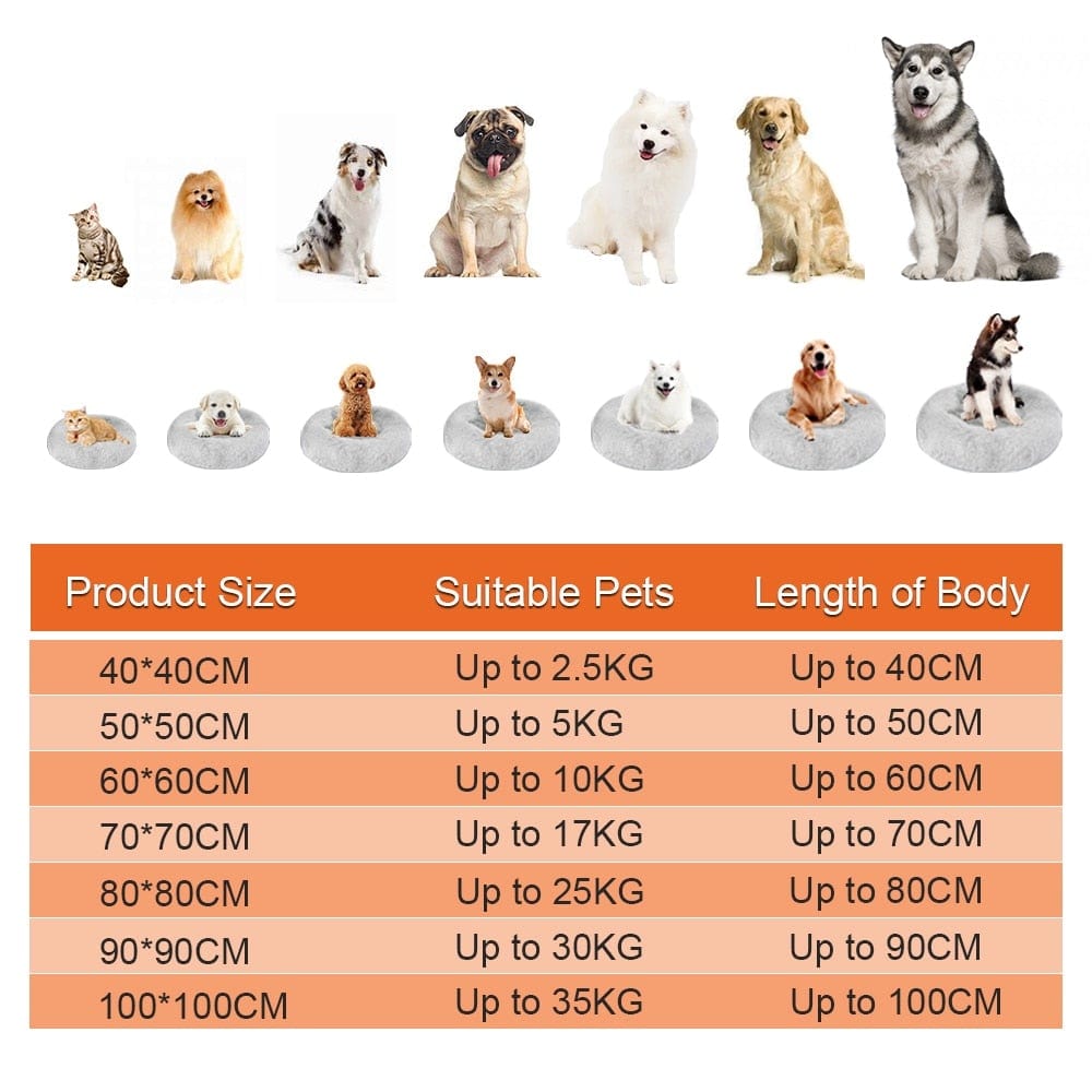 Dog Beds House Sofa Round Plush Mat For Small Medium Dogs Large Labradors Cat House Pet Bed Dcpet Best Dropshipping - wirbe-welt.shop