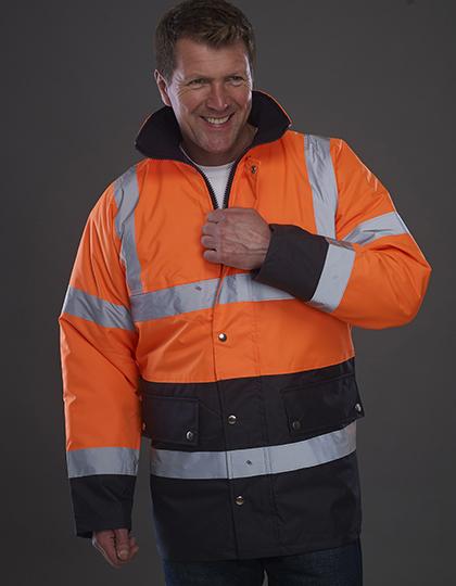 Hochsichtbare Warnschutzjacke- zweifarbige Autobahnjacke - wirbe-welt.shop