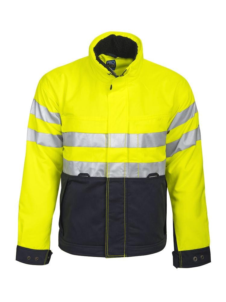 Projob Herren Warnschutz Jacke gefüttert EN ISO 20471 KLASSE 3 XS - 3XL - wirbe-welt.shop