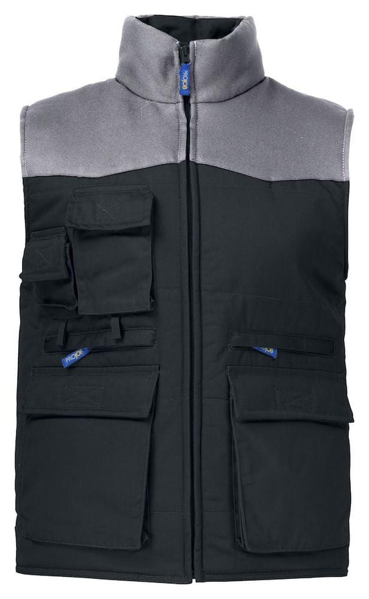 Projob Herren Weste wattiert mit Kontrastfarbe - wirbe-welt.shop