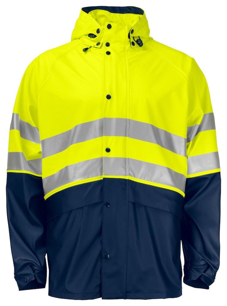 Projob Herren Regenjacke - bedrucken oder besticken EN ISO 20471 Klasse 3/2 XS-4XL - wirbe-welt.shop