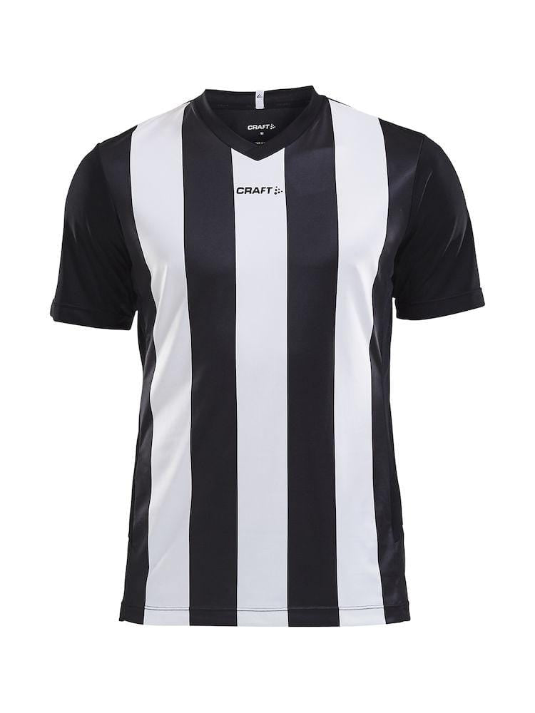 CRAFT PROGRESS JERSEY STRIPE MEN BLACK/WHITE 3XL - wirbe-welt.shop