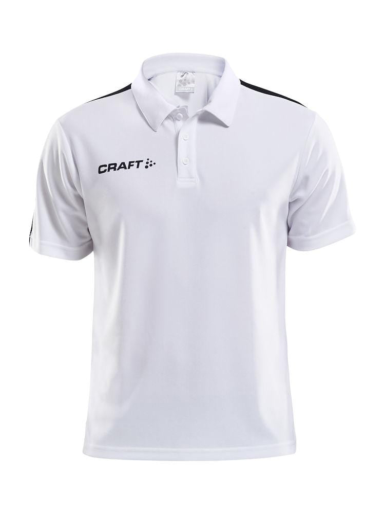 CRAFT PROGRESS POLO PIQUE MEN BLACK/WHITE 3XL - wirbe-welt.shop